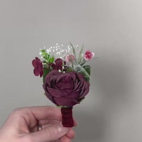 Wedding Corsage Burgundy Dusty Rose Wedding Wrist White Corsage Bridesmaids Decor Corsage Bridal Ivory Accessories Artificial Flowers