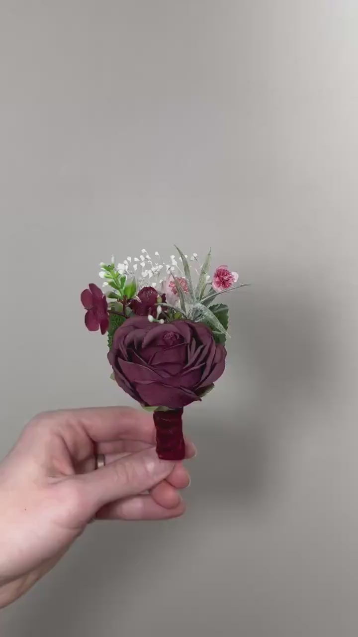 Wedding Corsage Burgundy Dusty Rose Wedding Wrist White Corsage Bridesmaids Decor Corsage Bridal Ivory Accessories Artificial Flowers