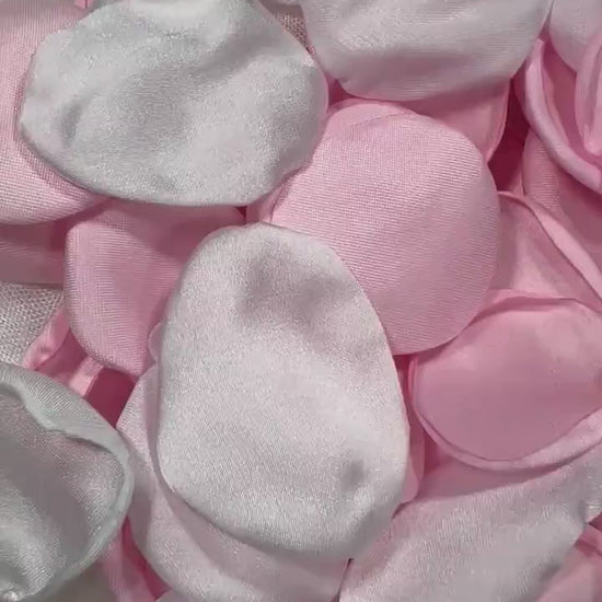 Pink Petals White Wedding Decor Flower Girl Petals Pink Ivory Wedding Aisle Decor Flower Petals Pink Ceremony Decor Bridal Shower Confetti
