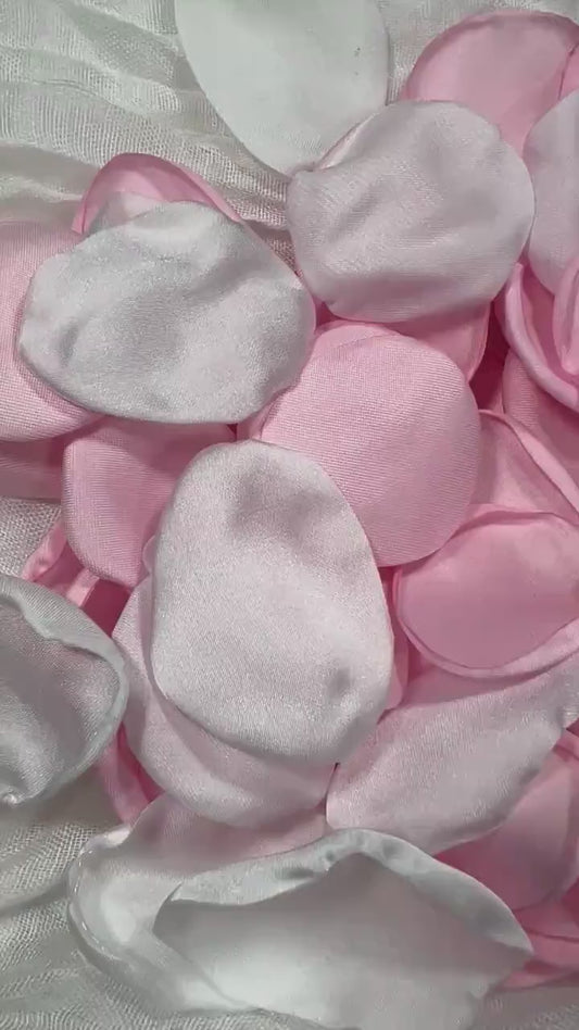 Pink Petals White Wedding Decor Flower Girl Petals Pink Ivory Wedding Aisle Decor Flower Petals Pink Ceremony Decor Bridal Shower Confetti