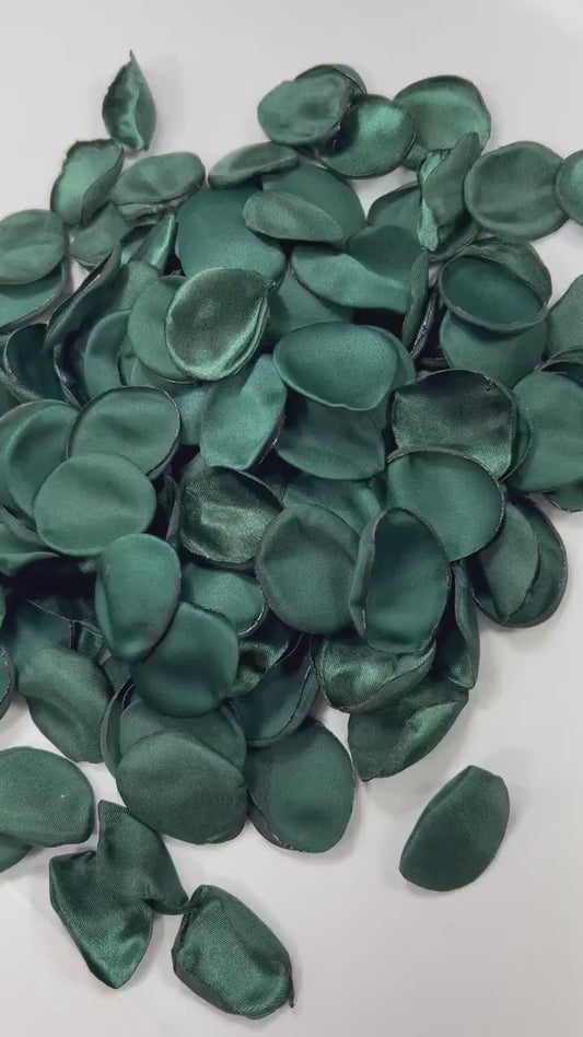 Emerald Green Petals Wedding Decor Flower Girl Petals Dark Green Aisle Flower Petals Peacock Green Forest Decor Bridal Shower Confetti