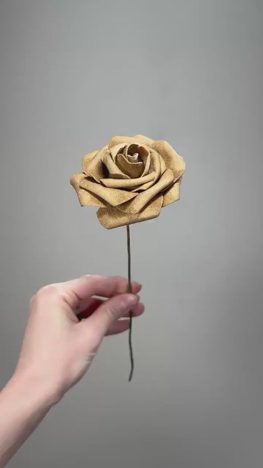 Gold Flower Head Wedding Decor Gold Small Flower Heads Artificial Wedding DIY Craft Supplies Wedding Gold Faux Flower Head Home Decor