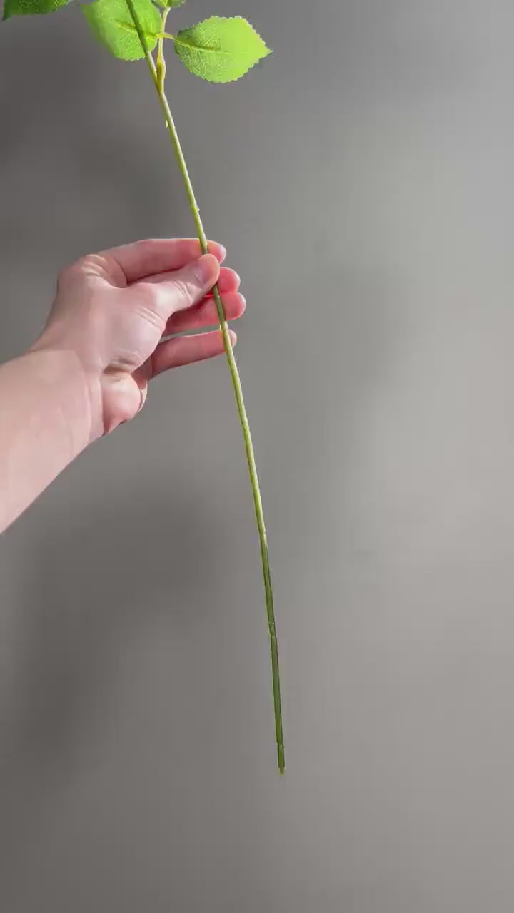 Gold Rose Flower Heads with Stem Wedding Gold Rose Artificial Gold Wedding Silk Roses Gold Flower Home Decor Roses Wedding DIY Craft Supply