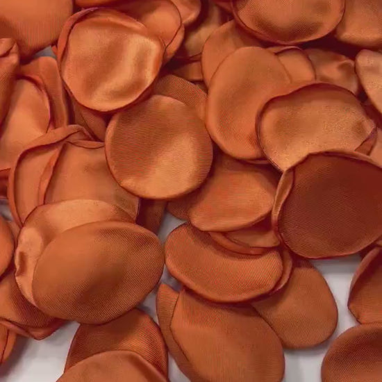 Burnt Orange Petals Wedding Decor Flower Girl Petals Terracotta Wedding Aisle Decor Flower Petals Rust Ceremony Decor Confetti Petals Flower
