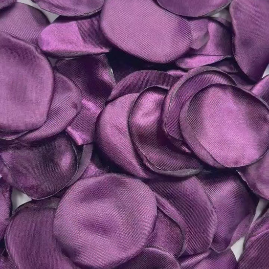 Purple Petals Wedding Decor Flower Girl Petals Dark Purple Wedding Aisle Decor Flower Petals Plum Ceremony Decor Plum Confetti