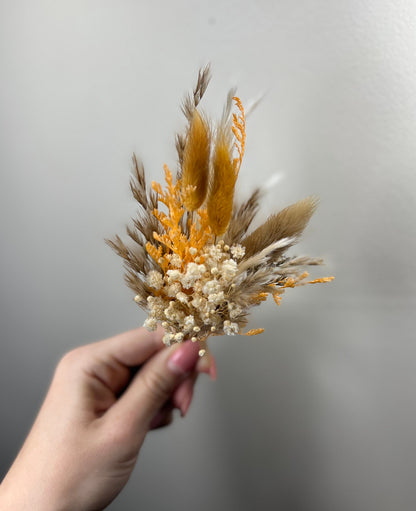 Wedding Boutonniere Terracotta Groom Boho Burnt Boutonnières Groomsmen Rust Burnt Orange Dried Flowers Baby Breath Boutonnière Terracotta