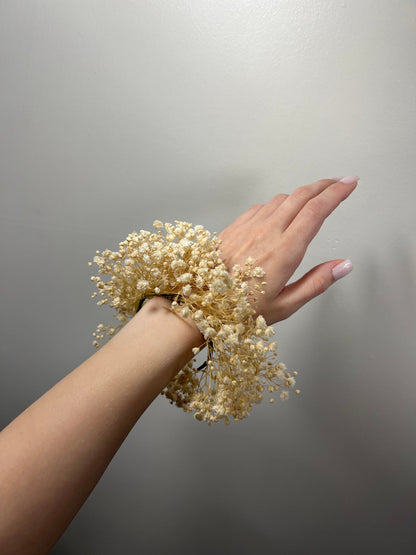 Wedding Corsage Bridal Wrist Corsage Bridesmaids Baby Breath Decor Gypsophila Wedding Boho Corsage Wedding Corsage Accessories Flowers