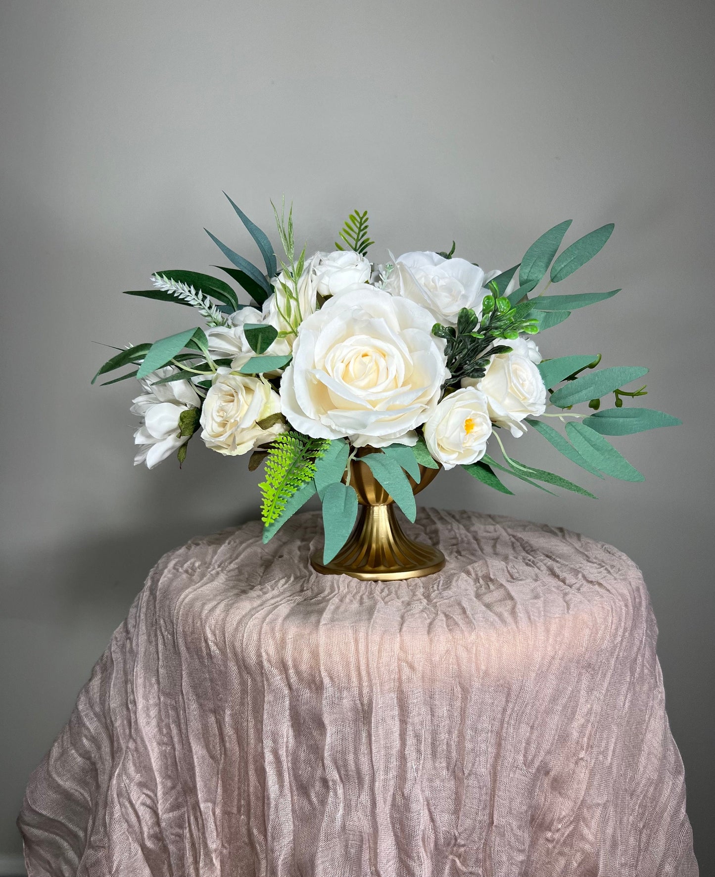 Wedding Centerpiece White Anemone Boho Terracotta Table Decor Anemone Ivory Centerpiece Black Rust Table Centerpiece Handmade