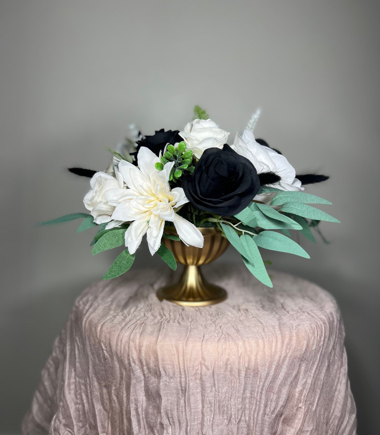 Wedding Centerpiece White Anemone Boho Terracotta Table Decor Anemone Ivory Centerpiece Black Rust Table Centerpiece Handmade