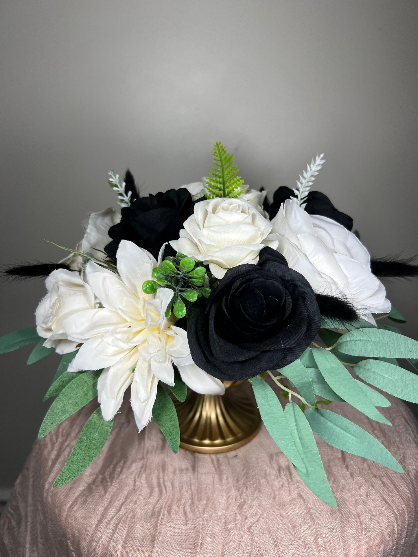 Wedding Centerpiece White Anemone Boho Terracotta Table Decor Anemone Ivory Centerpiece Black Rust Table Centerpiece Handmade